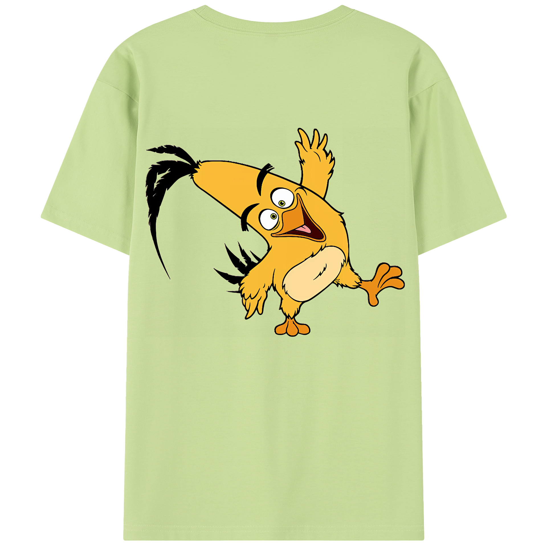 （画像用） Angry Birds アングリーバード 綿100％半袖Tシャツ（背面プリント）